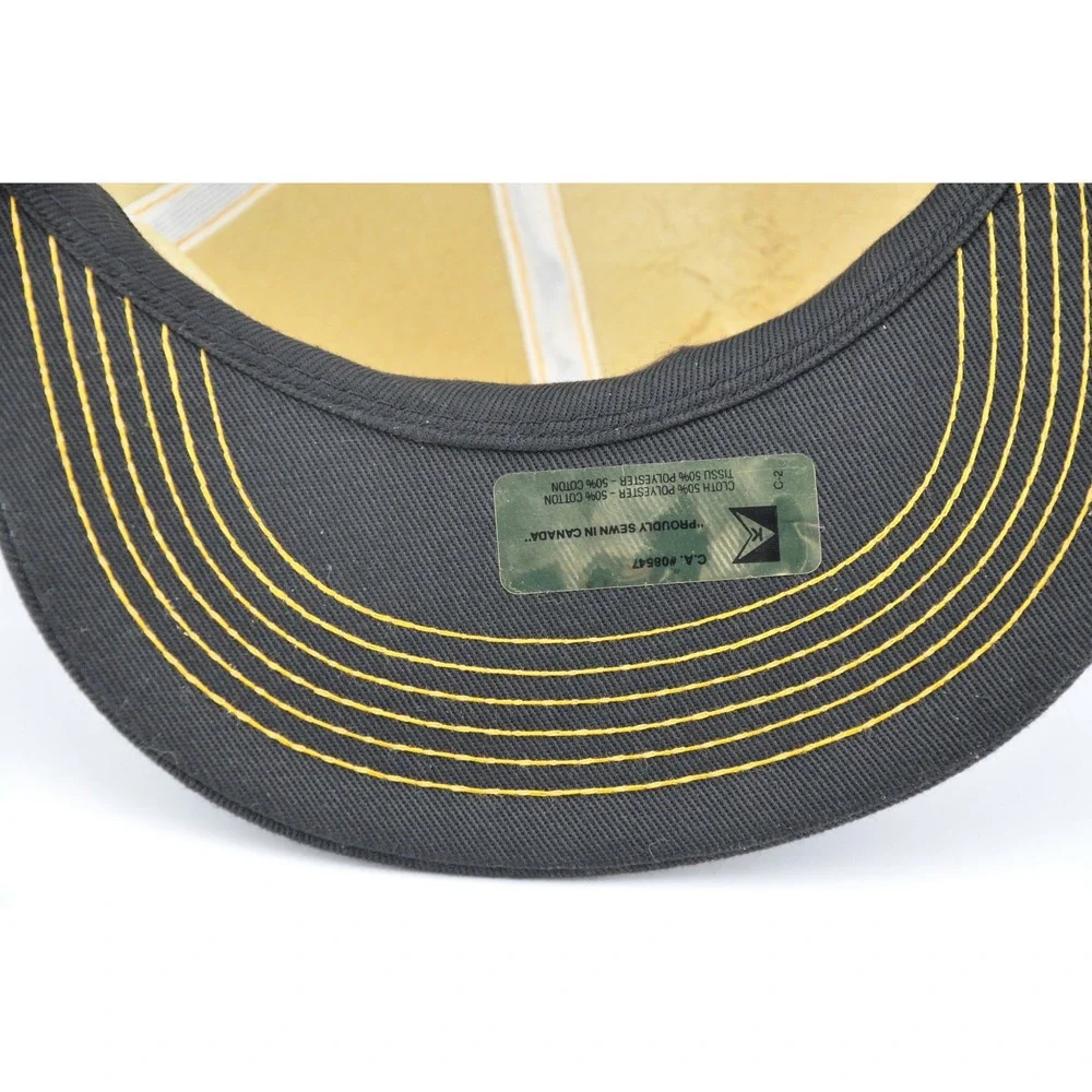 Texaco Snapback Hat OSFA Black Fair Vintage Star Logo Trucker Mesh Cap‎